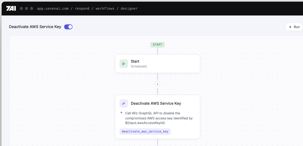 7AI workflow designer